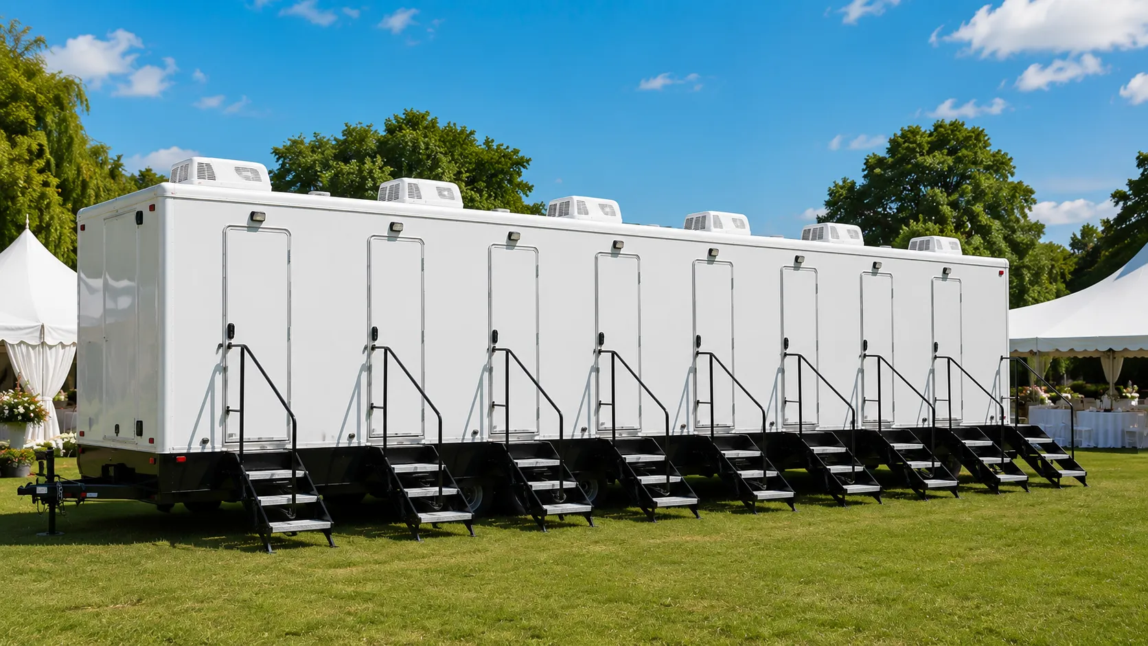 8 Stall Restroom Trailer in Frederick, MD